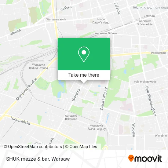 SHUK mezze & bar map