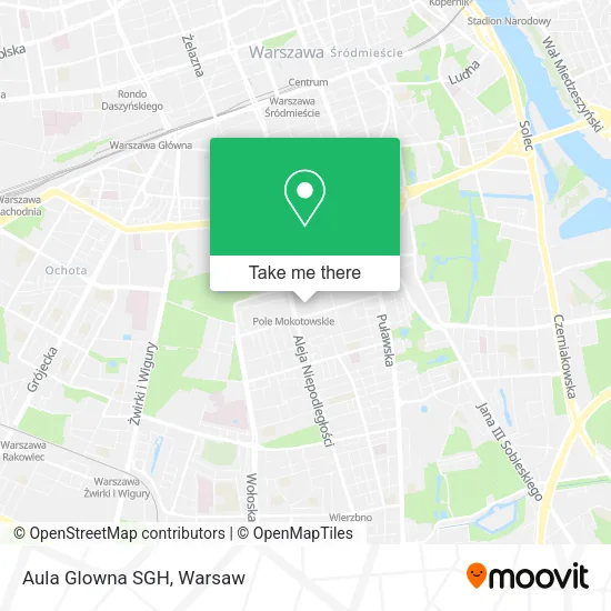 Aula Glowna SGH map