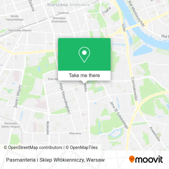 Pasmanteria i Sklep Włókienniczy map