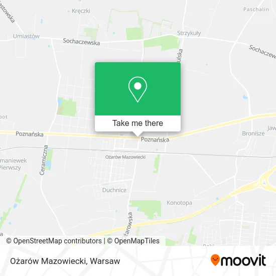 Карта Ożarów Mazowiecki