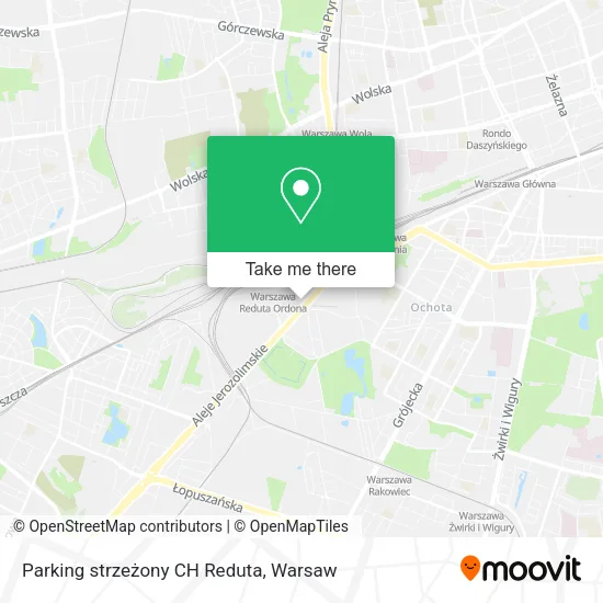 Parking strzeżony CH Reduta map