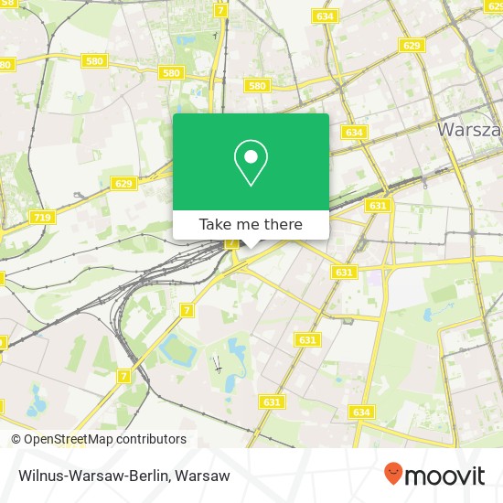 Карта Wilnus-Warsaw-Berlin