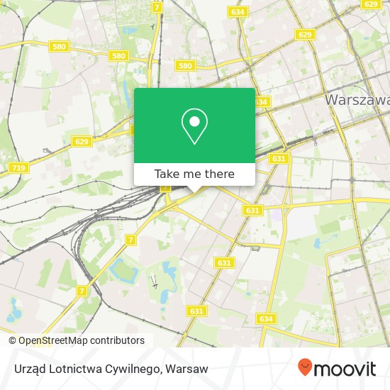 Urząd Lotnictwa Cywilnego map