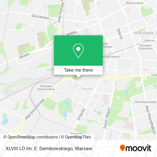 XLVIII LO im. E. Dembowskiego map
