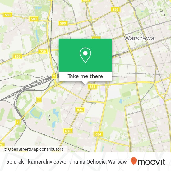 6biurek - kameralny coworking na Ochocie map