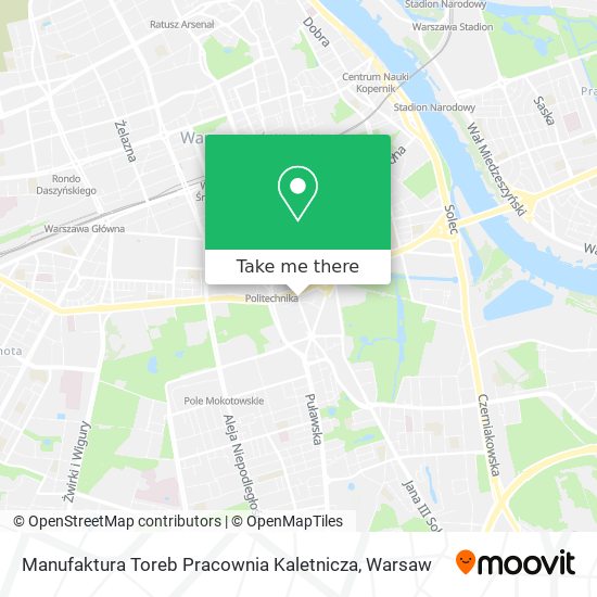 Карта Manufaktura Toreb Pracownia Kaletnicza