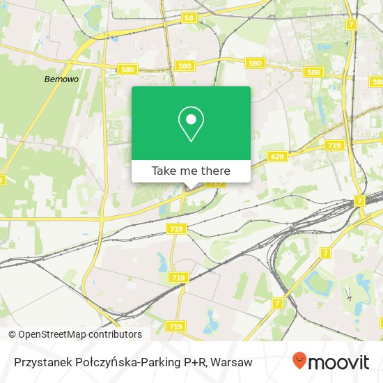 Przystanek Połczyńska-Parking P+R map