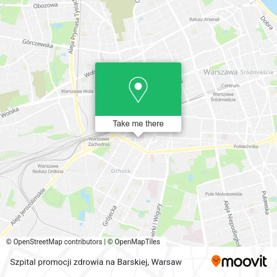 Карта Szpital promocji zdrowia na Barskiej