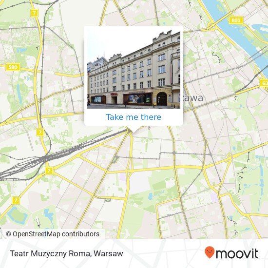 Teatr Muzyczny Roma map