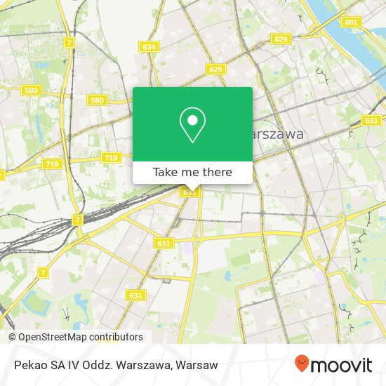 Pekao SA IV Oddz. Warszawa map