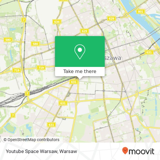 Youtube Space Warsaw map