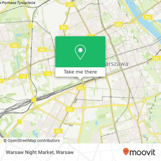 Warsaw Night Market map