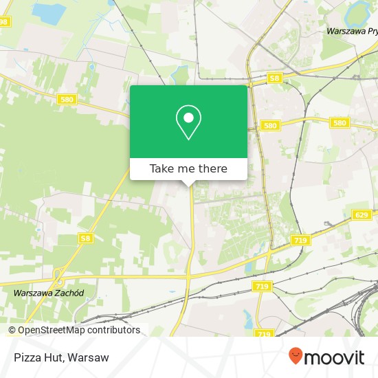 Pizza Hut map