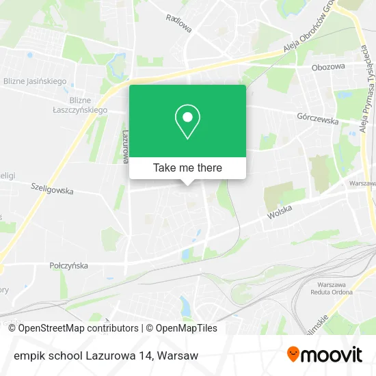 Карта empik school Lazurowa 14