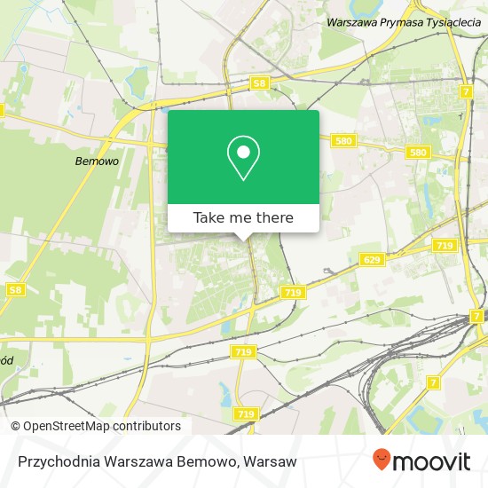 Przychodnia Warszawa Bemowo map