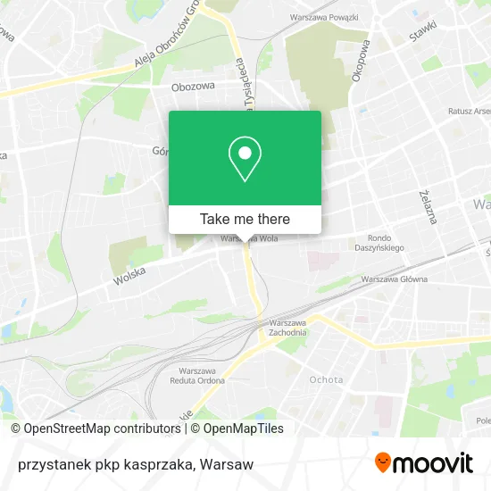 Карта przystanek pkp kasprzaka