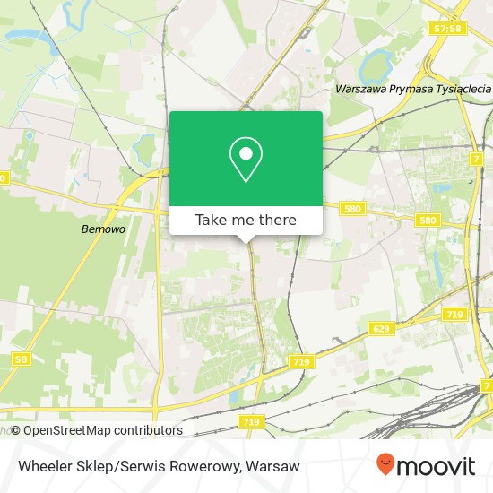 Wheeler Sklep/Serwis Rowerowy map