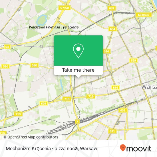 Mechanizm Kręcenia - pizza nocą map