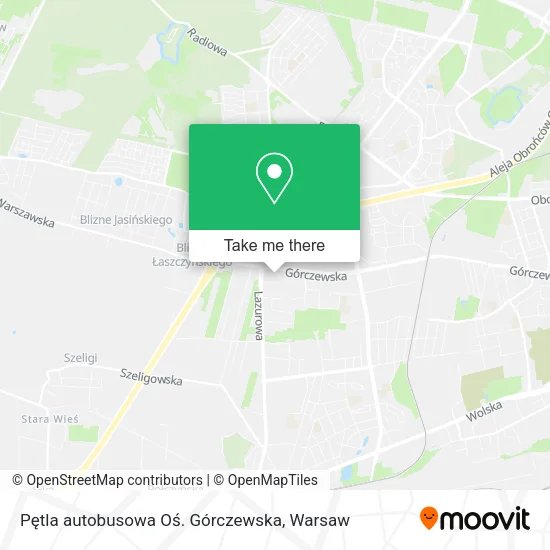 Pętla autobusowa Oś. Górczewska map
