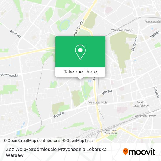 Zoz Wola- Śródmieście Przychodnia Lekarska map