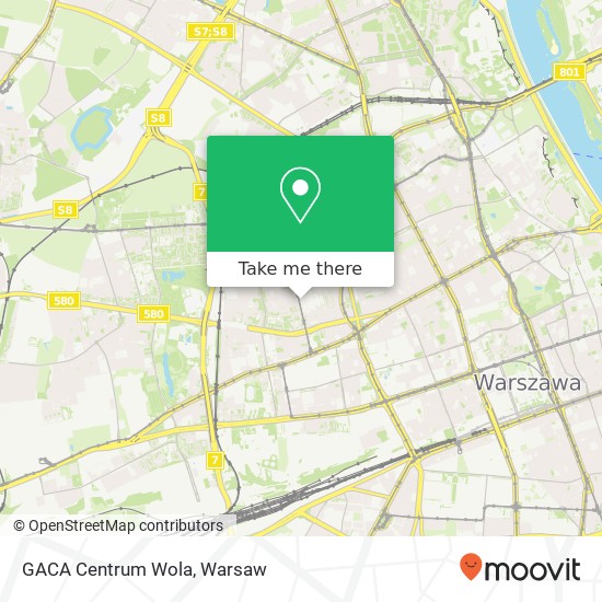 GACA Centrum Wola map