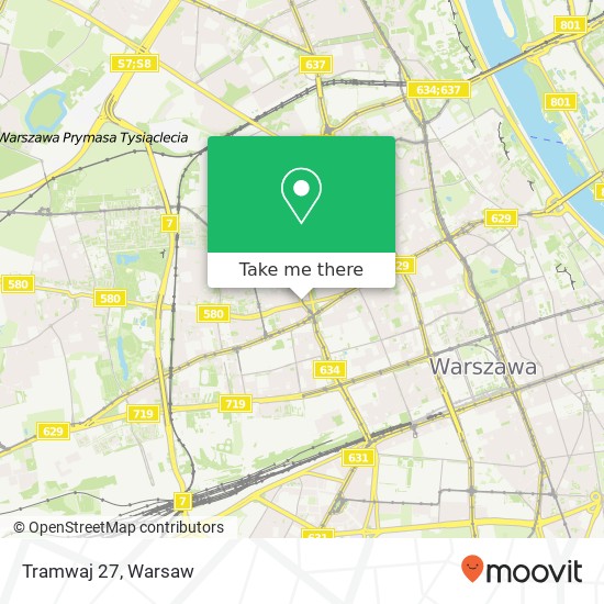 Tramwaj 27 map