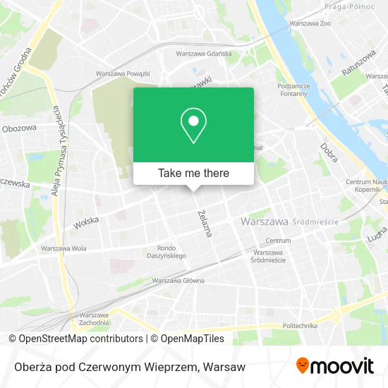 Карта Oberża pod Czerwonym Wieprzem
