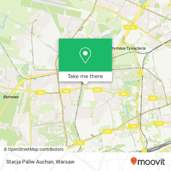 Stacja Paliw Auchan map