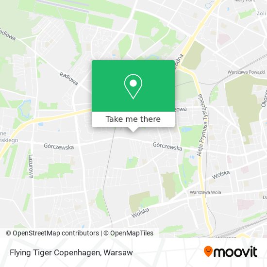 Flying Tiger Copenhagen map