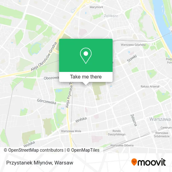 Przystanek Młynów map