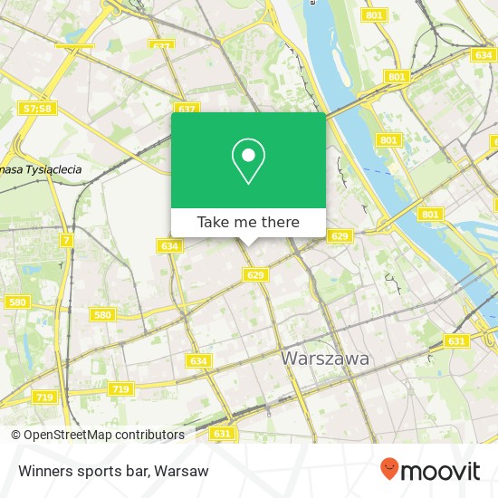 Winners sports bar map