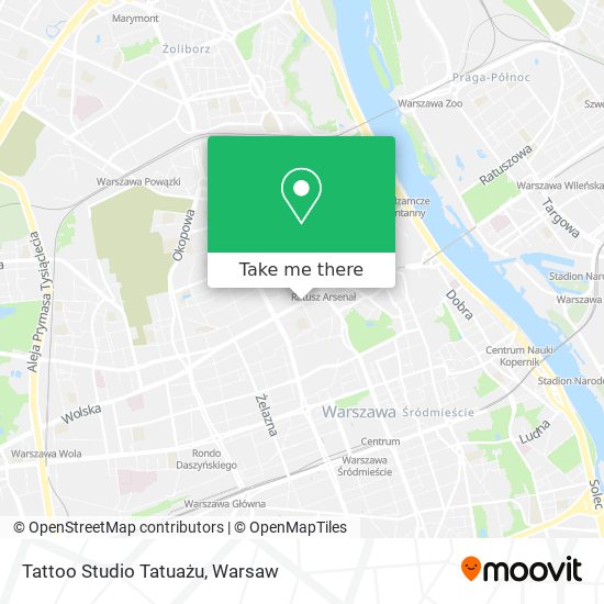 Карта Tattoo Studio Tatuażu