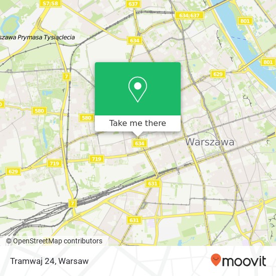 Tramwaj 24 map