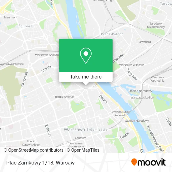 Карта Plac Zamkowy 1/13