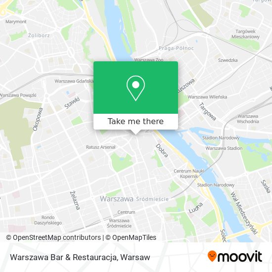 Карта Warszawa Bar & Restauracja