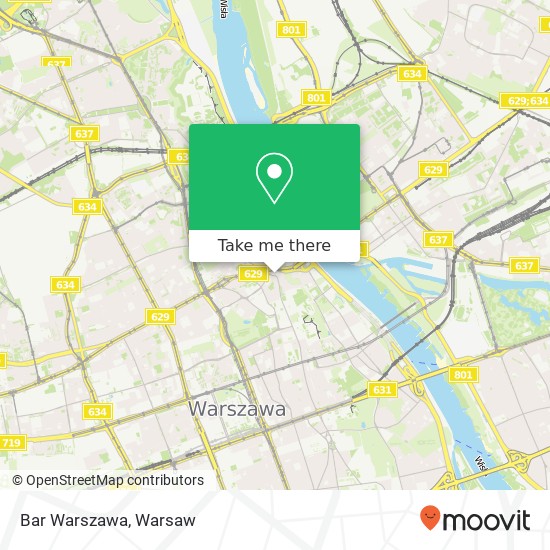 Bar Warszawa map