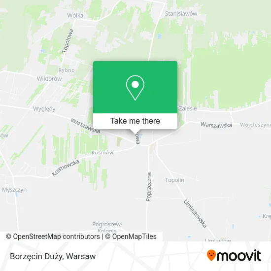 Borzęcin Duży map
