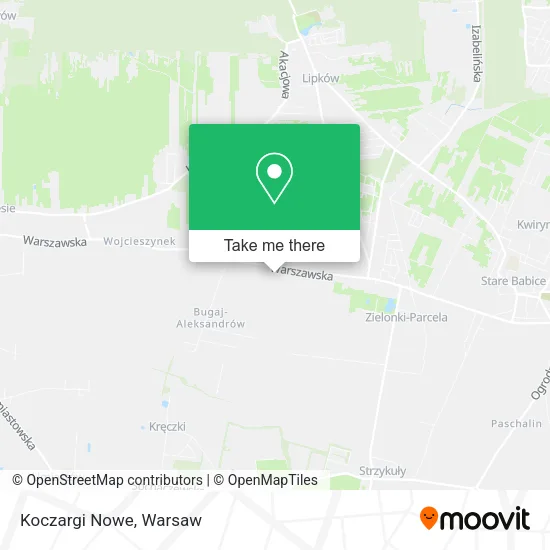 Koczargi Nowe map