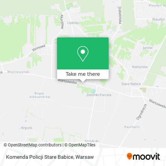 Komenda Policji Stare Babice map