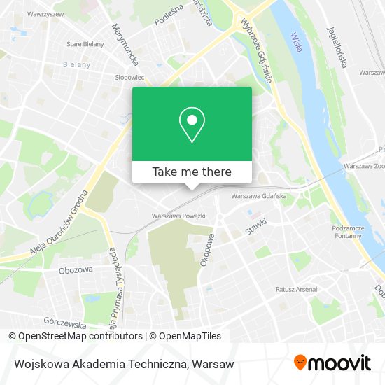 Карта Wojskowa Akademia Techniczna