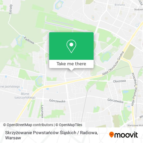 Skrzyżowanie Powstańców Śląskich / Radiowa map