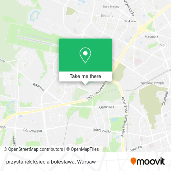 przystanek ksiecia boleslawa map