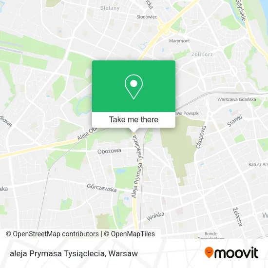 aleja Prymasa Tysiąclecia map