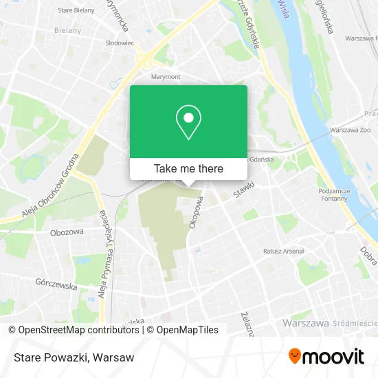 Stare Powazki map