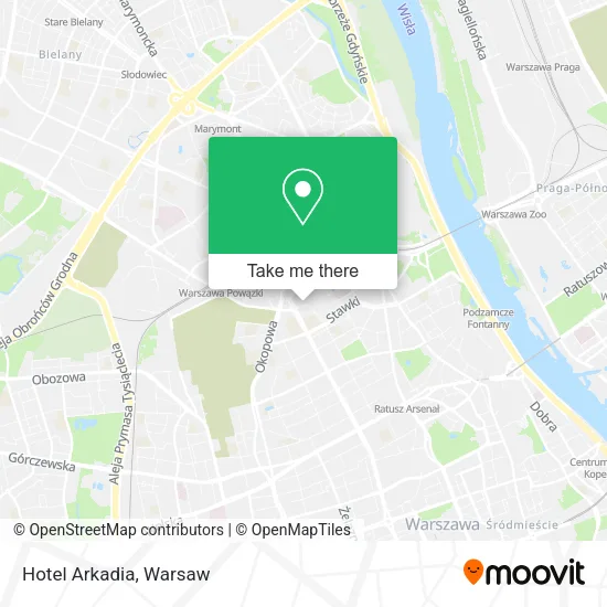 Hotel Arkadia map