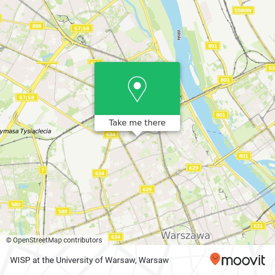 WISP at the University of Warsaw map