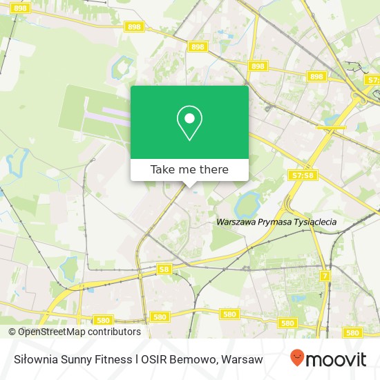 Siłownia Sunny Fitness l OSIR Bemowo map