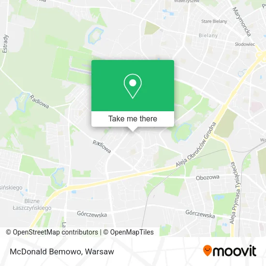McDonald Bemowo map