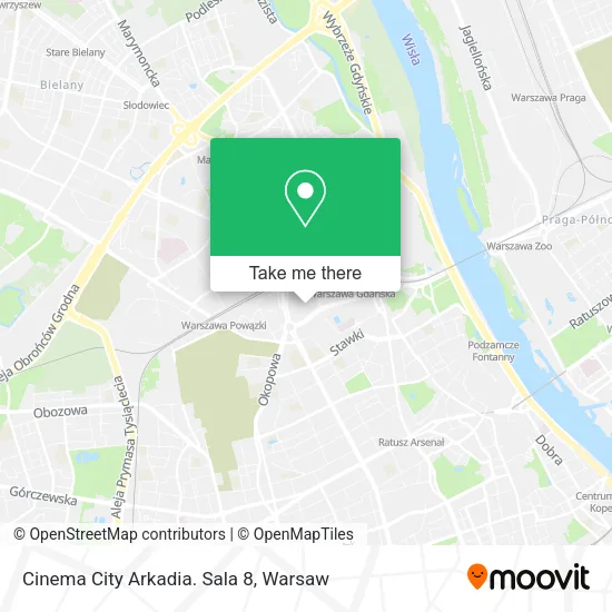Cinema  City Arkadia.  Sala 8 map