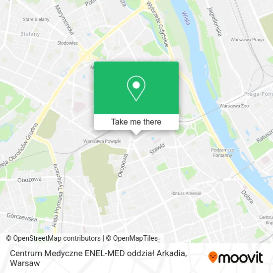 Centrum Medyczne ENEL-MED oddział Arkadia map